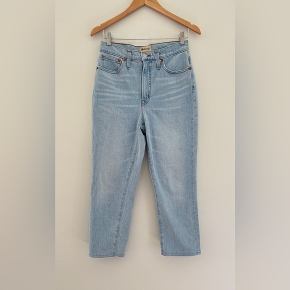 Madewell women's Size 27 The Perfect Vintage Jean Crop Light Wash - Picture 2 of 12